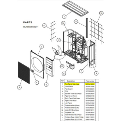 FUJITSU K9379416009 aka 9379416009 PANEL TOP 48RLXFZ DW