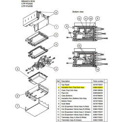 FUJITSU K9380102007 aka 9380102007 INSULATION BOX(TOP) UTP-PU HFI