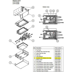 FUJITSU K9380103004 aka 9380103004 INSULATION BOX(BTM) UTP-PU HFI