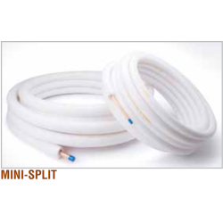 5/8 inch x 50 ft. Line Set Mueller Streamline HVAC Copper Refrigerant Pipes with DURAGUARD PE Insulation (82 or 164 ft optional)