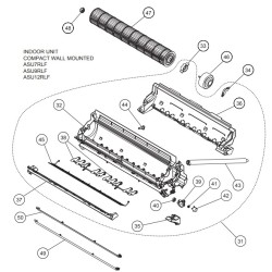 FUJITSU K9317657006 aka 9317657006 LOUVER Z LOWER WIDE HFI