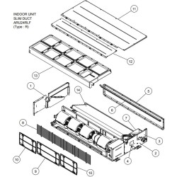 FUJITSU K9380591009 aka 9380591009 FAN GUARD 4 FAN (R) ARU24RLF