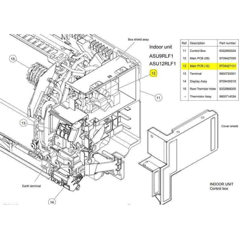 FUJITSU K9709427101 aka 9709427101 Main PCB