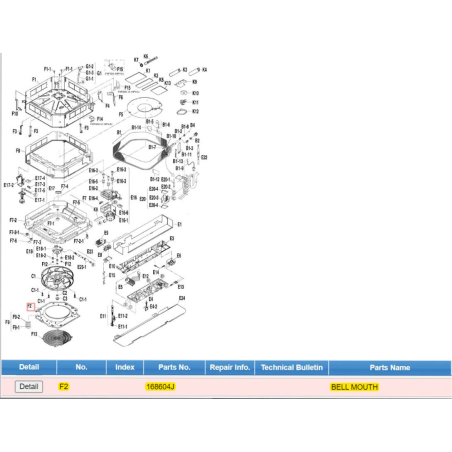DAIKIN 168604J BELL MOUTH