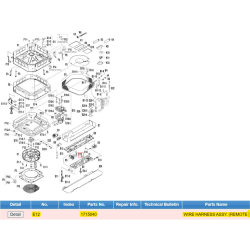 DAIKIN 1715040 WIRE HARNESS ASSY. (REMOTE CONTROLLER)