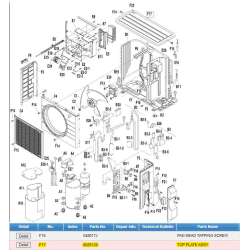 DAIKIN 6025120 TOP PLATE ASSY.