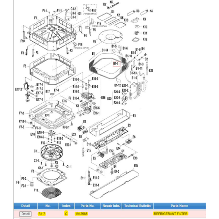 DAIKIN 1912586 REFRIGERANT FILTER