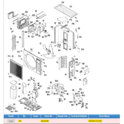 DAIKIN 6022706 FRONT PLATE