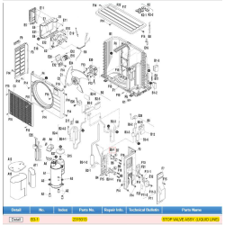 DAIKIN 2319313 STOP VALVE ASSY. (LIQUID LINE)