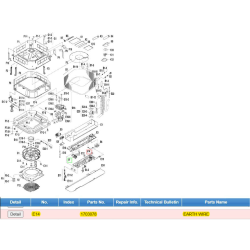 DAIKIN 1703078 EARTH WIRE