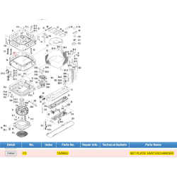 DAIKIN 154962J SET PLATE/ HEAT EXCHANGER