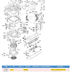 DAIKIN 1830468 RELAY CONNECTOR PLUG