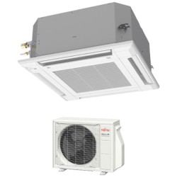 Fujitsu 09LUAS1 9,000 BTU 22.5 SEER Heat Pump & Air Conditioner Ductless Recessed Cassette Mini Split ACUH09LUAS1 / AOUH09LUAS1
