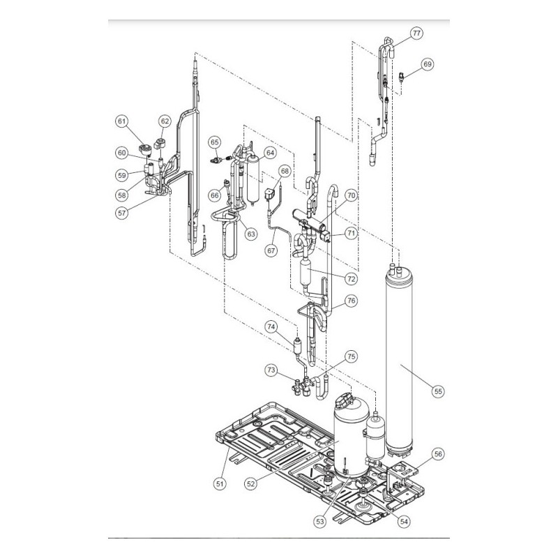 FUJITSU K9970096075 aka 9970096075 COIL EXPANSION VALVE EEV2 HVAB
