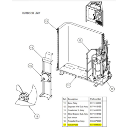 FUJITSU K9374099030 aka 9374099030 PLATE VALVE R547 HY