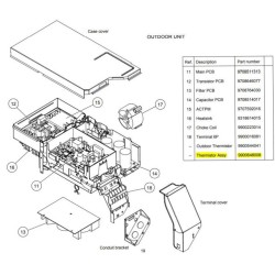 FUJITSU K9900648008 aka 9900648008 Thermistor Assy