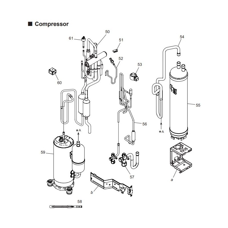 FUJITSU K9810834003 aka 9810834003 Compressor