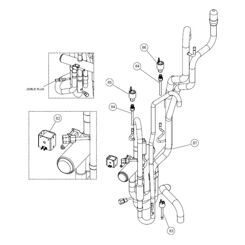 FUJITSU K9900505028 aka 9900505028 SENSOR HIGH-PRESSURE VII