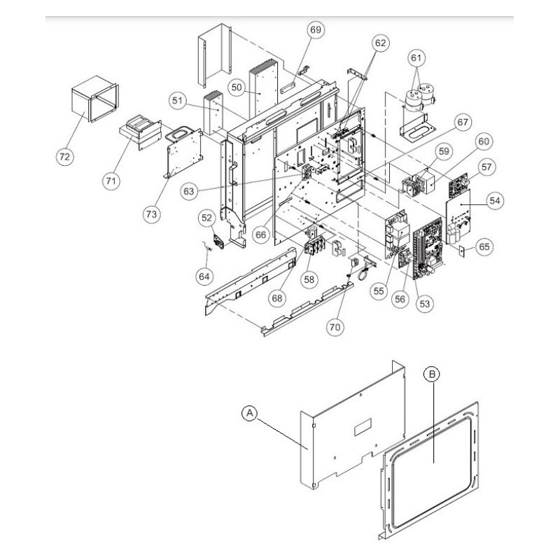 FUJITSU K9709917022 aka 9709917022 IPM PCB VAB (-15)