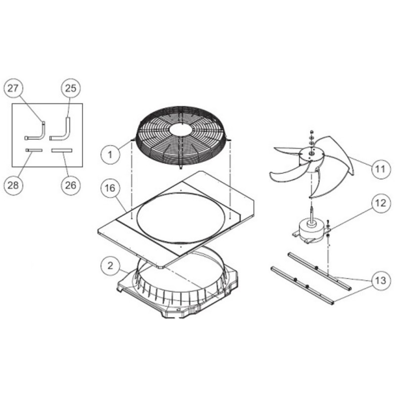 FUJITSU K9380663010 aka 9380663010 FAN GUARD C DW VAB 460
