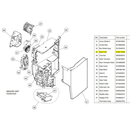 FUJITSU K9708713229 aka 9708713229 Main PCB