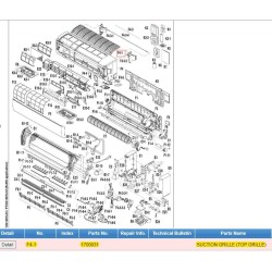 DAIKIN 1700031 SUCTION GRILLE (TOP GRILLE)
