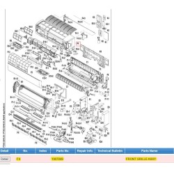 DAIKIN 1907849 FRONT GRILLE ASSY.