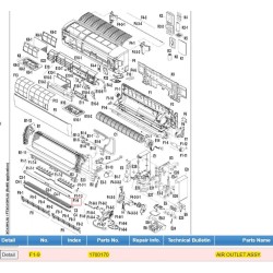 DAIKIN 1700170 AIR OUTLET ASSY.