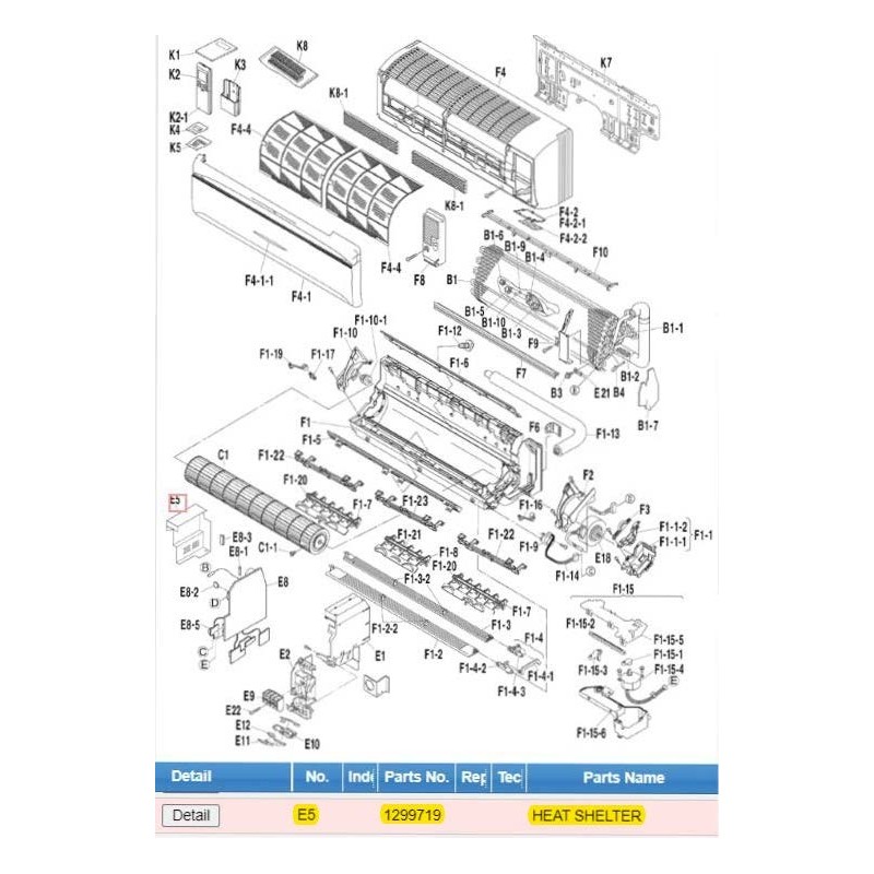 DAIKIN 1299719 HEAT SHELTER