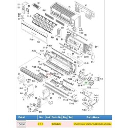 DAIKIN 1396425 VERTICAL VANE/ AIR DISCHARGE