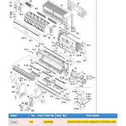 DAIKIN 4000889 MOUNTING PLATE/REMOTE CONTROLLER