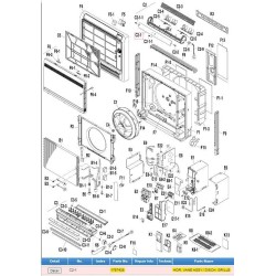 DAIKIN 1767438 HOR. VANE ASSY./ DISCH. GRILLE