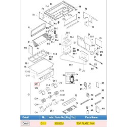 DAIKIN 165929J TOP PLATE, FAN