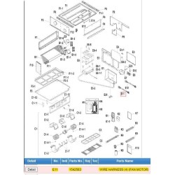 DAIKIN 1542583 WIRE HARNESS (4) (FAN MOTOR)