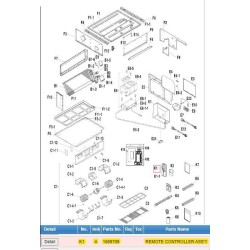 DAIKIN 1689709 REMOTE CONTROLLER ASS'Y