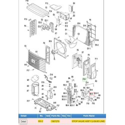 DAIKIN 1507270 STOP VALVE ASS'Y (LIQUID LINE)
