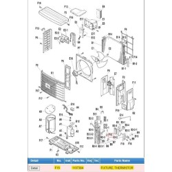 DAIKIN 1107384 FIXTURE, THERMISTOR