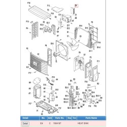DAIKIN 1504187 HEAT SINK