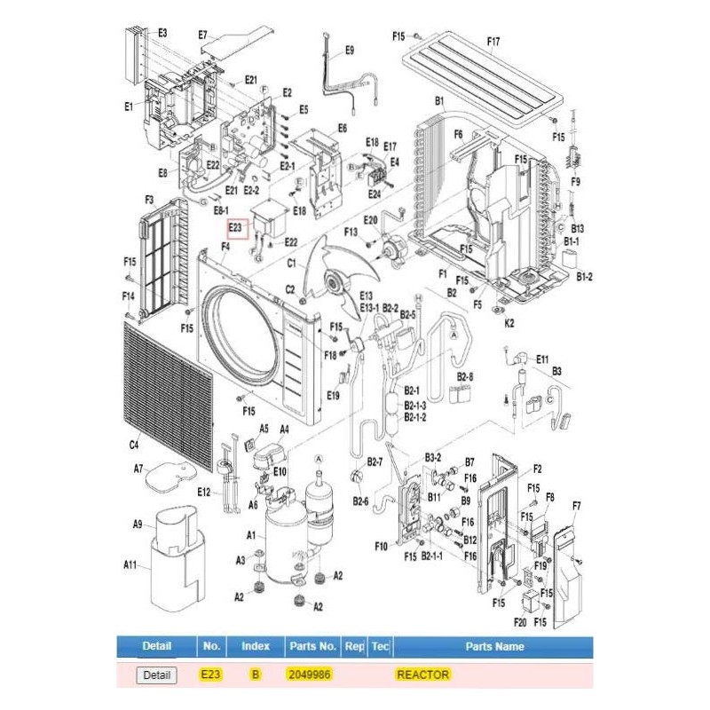 DAIKIN 2049986 REACTOR
