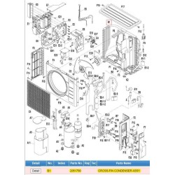 DAIKIN 2051756 CROSS-FIN CONDENSER ASSY.