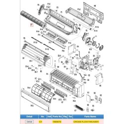 DAIKIN 1969070 CROSS FLOW FAN ASSY.