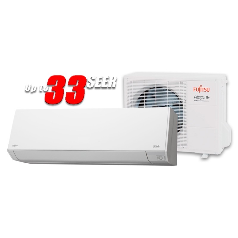 Fujitsu 9RLS3 9,000 BTU 33 SEER Heat Pump & Air Conditioner Ductless Mini Split ASU9RLS3 / AOU9RLS3