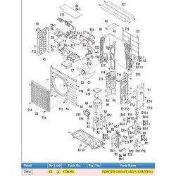 DAIKIN 1738461 PRINTED CIRCUIT ASS'Y (CONTROL)