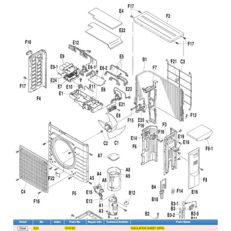 DAIKIN 1819182 INSULATION SHEET