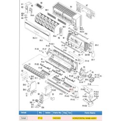 DAIKIN 1423303 HORIZONTAL VANE ASSY. Y