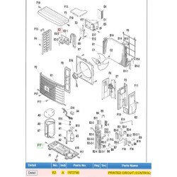 DAIKIN 1673742 PRINTED CIRCUIT(CONTROL)
