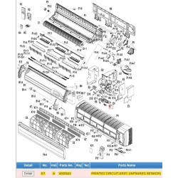 DAIKIN 4000844 PRINTED CIRCUIT ASSY. (INFRARED SENSOR)
