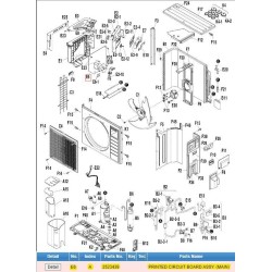 DAIKIN 2523439 PRINTED CIRCUIT BOARD ASSY. (MAIN)