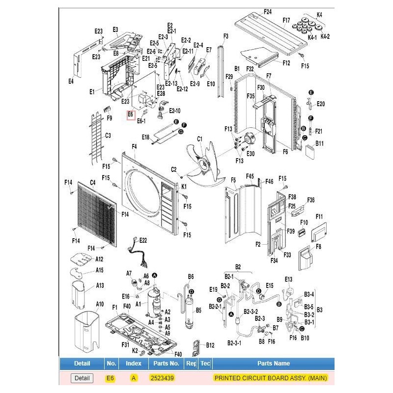 DAIKIN 2523439 PRINTED CIRCUIT BOARD ASSY. (MAIN)