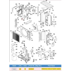 DAIKIN 6026825 PRINTED CIRCUIT ASSY. (MAIN)